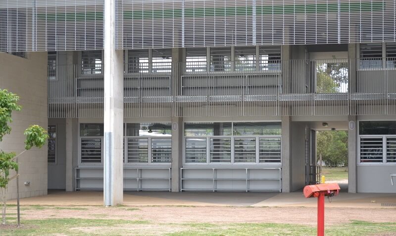 Morayfield State High School new building close up